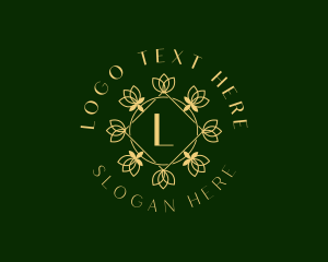 Organic Floral Ornament logo design