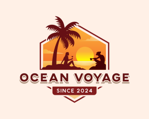 Summer Beach Travel logo design