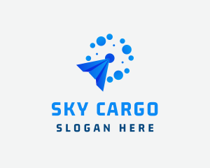 Airfreight - Paper Plane Courier logo design