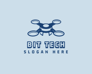 Quadrotor Tech Drone logo design