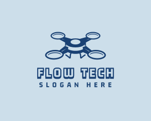 Quadrotor Tech Drone logo design