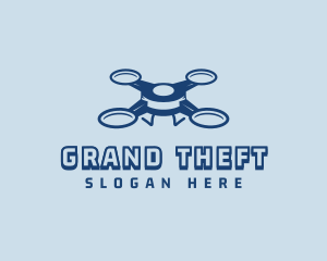 Aerial - Quadrotor Tech Drone logo design