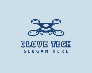 Quadrotor Tech Drone logo design