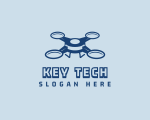 Quadrotor Tech Drone logo design