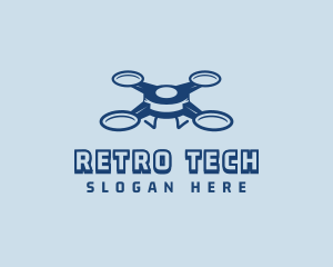 Quadrotor Tech Drone logo design