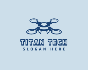 Quadrotor Tech Drone logo design