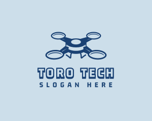 Quadrotor Tech Drone logo design