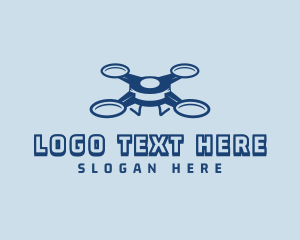 Camera - Quadrotor Tech Drone logo design