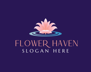 Lotus Flower Wellness logo design