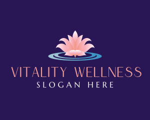 Lotus Flower Wellness logo design