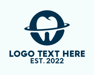 Toothbrush - Dental Plant Orbit logo design