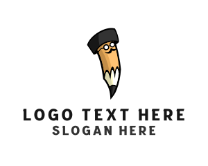 Blog - Mustache Hat Pencil logo design