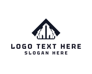 Establishment - Abstract Building Construction logo design