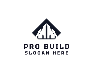 Abstract Building Construction  logo design