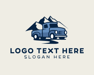 Vehicle - Road Mountain Truck logo design