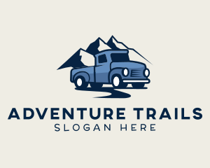 Vehicle Mountain Truck logo design