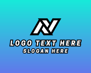 It - Digital Network Technology Letter N logo design