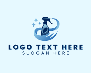 Cleaning Spray Bottle Logo