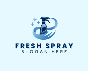 Cleaning Spray Bottle logo design