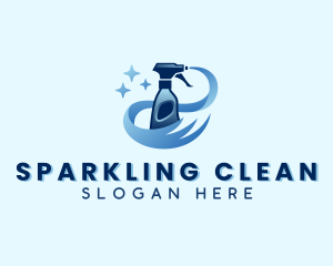 Cleaning - Cleaning Spray Bottle logo design