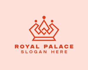 Geometric Modern Crown logo design