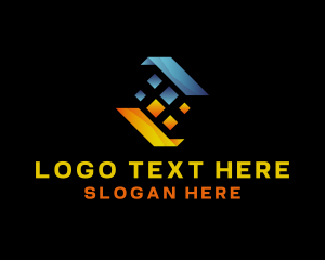 Futuristic - Digital Pixel Software logo design