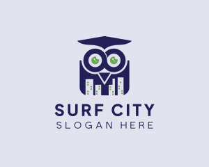 Owl City Buildings logo design