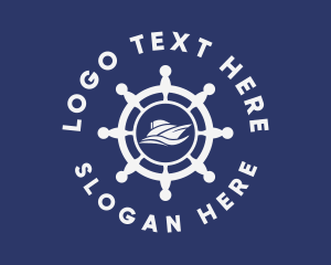 Coastguard - Yacht Steering Wheel logo design
