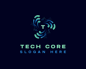 Technology Cyber Digital logo design