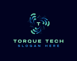 Technology Cyber Digital logo design