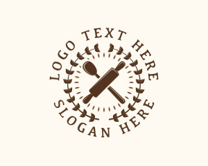 Rolling Pin - Bread Baking Pastry logo design