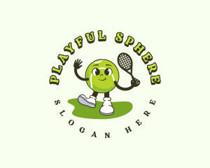 Ball - Cute Tennis Ball logo design