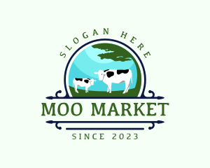 Dairy Cow Farm logo design