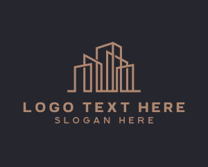 Office - Skyscraper Building Realty logo design