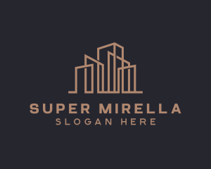 Office - Skyscraper Building Realty logo design