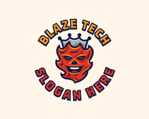 Blazing Fire King logo design