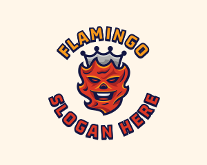 Video Game - Blazing Fire King logo design