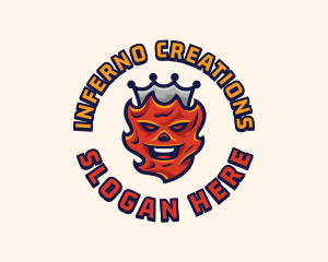 Blazing Fire Crown logo design