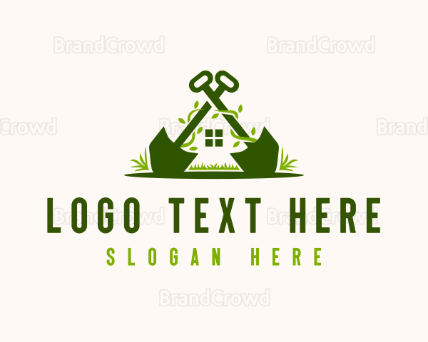 Lawn Landscaper Tools Logo