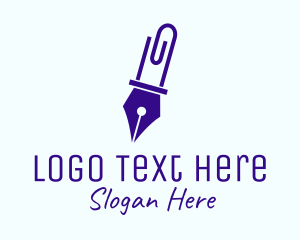 Pen Paper Clip Logo