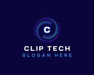 Cyber Spiral Tech logo design