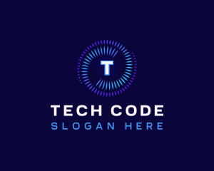 Cyber Spiral Tech logo design