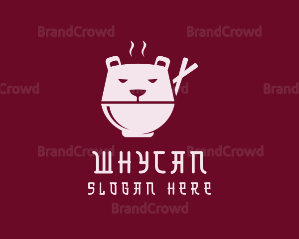 Bear Ramen Bowl Logo