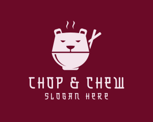 Bowls - Bear Ramen Bowl logo design