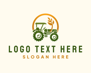 Produce - Agricultural Farm Tractor logo design