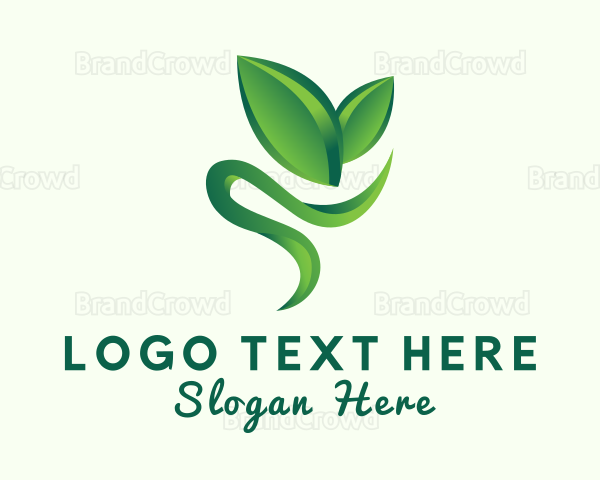 Horticulture Plant Sprout Logo