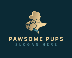 Scissors Poodle Dog logo design