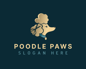 Scissors Poodle Dog logo design