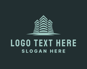 Realtor - Modern City Skyscraper logo design