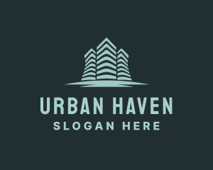 Modern City Skyscraper logo design